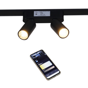 Трековый магнитный светильник (CCT+SMART) Reluce 13005-9.3-002UR magnetic LED2x5W BK CCT+SMART