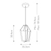 Подвесной светильник Kichler Calters QN-CALTERS-P-M-CG