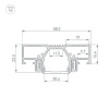 Профиль Arlight STRETCH-20-CEIL-D-CENTER-2000 WHITE 042948