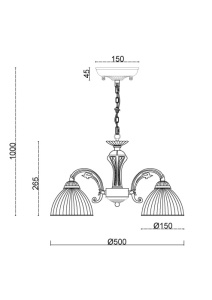 Подвесная люстра Myfar Ginevra MR2731-5CP