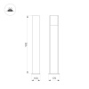 Ландшафтный светильник Arlight LGD-SEKVOYA-BOLL-H900-11W Warm3000 (BK, 120 deg, 230V) 054980