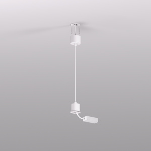 Подвод питания для подвесного монтажа трека Denkirs Smart Base TR2124-WH