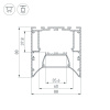 Алюминиевый профиль Arlight ARH-Power-W88-Comfort-2000 Anod 036363