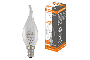 Лампа накаливания TDM Electric Е14 40W прозрачная SQ0332-0015