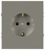 Розетка Эра Arktik 16-2101-07 с заземлением 2P+E Schuko 16А-250В титан Б0070420