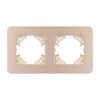 Рамка на 2 поста алюминиевая Arlight FRM-AKIRY-SFAL-2-GD 049739