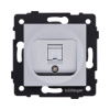Розетка Ethernet RJ45 Cat.6, серый Kollinger REA-018GY для Aspekt, Eleganz, Reflex