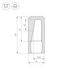 Профиль с экраном Arlight ALU-NANO-6-2000 ANOD+SILICONE 021940