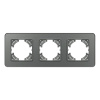 Рамка на 3 поста стеклянная Arlight FRM-OMALI-SFGS-3-GR 049714