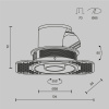 Встраиваемый светильник Maytoni Technical Focus LED mini DL127-8W4K-TRS-B
