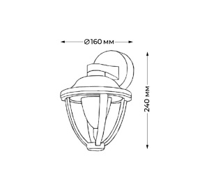 Уличный настенный светильник Italline IT3027