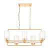 Подвесная люстра Lumina Deco Lino LDP 1239-8 F.GD