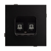 Механизм компьютерной розетки двойной Arlight SCT-TENDO-MPC2-PL-BK (RJ-45, CAT6) 054101