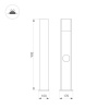Ландшафтный светильник Arlight LGD-SEKVOYA-BOLL-SOCKET-H900-11W Warm3000 (BK, 120 deg, 230V) 050734