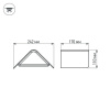 Настенный светильник Arlight LGD-Wall-Delta-1B-12W Warm White 019779