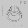 Встраиваемый светильник Maytoni Technical Alfa LED DL043-01-10W3K-RD-W