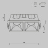 Встраиваемый светильник Maytoni Technical Alfa LED DL043-02-10W4K-SQ-W