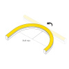Светодиодная герметичная лента Arlight WAVE-SIDE-A120-12x25mm 230V Red (12 W/m, IP67, 50m, wire x2) 051942