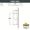Уличный настенный светильник Fumagalli Carlo DR1.570.000.WXU1L