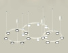 Комплект подвесного светильника Ambrella Light Techno Ring XR92082100 (A9208x3, C9241, C9236, C9231, N8118, N8113)