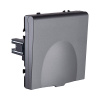Розетка штепсельная SCHUKO 16A/250 В с крышкой, серый Kollinger Eclipse EC-015GY