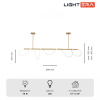 Потолочная люстра Lightera Nyasa LE117L-80GA WIFI