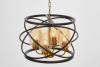 Подвесная люстра Lumina Deco LDP 8004-4 BK+MD