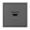 Механизм HDMI розетки Arlight SCT-NOBE-MHD1-SFPL-GR (Серый базальт) 061844