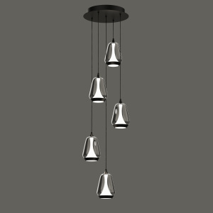 Каскадная люстра Delight Collection MD24001011-5A black/smoky