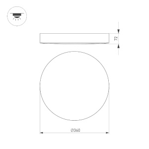 Потолочный светильник Arlight SP-FLOWER-R360-18W Warm3000 049802