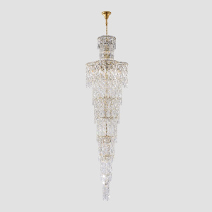 Каскадная люстра Crystal Lux ABRIL SP28 GOLD
