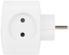Разветвитель электрический ЭРА SP-4-3USBAC-W на 4 розетки + 3 USB A+C со шторками 10А белый Б0069083