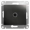 Розетка TV оконечная 1DB Systeme Electric Glossa Антрацит GSL000791