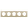 Рамка на 5 постов стеклянная Arlight FRM-OMALI-GS-5-GD 049707