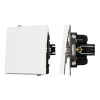 Механизм выключателя одноклавишный проходной Arlight SWT-TENDO-MKP1-SFPL-WH (230V, 10A) 054582