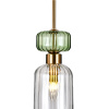 Подвесной светильник Escada Gloss 1141/1S Antique copper/Green/Clear