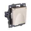 Розетка штепсельная SCHUKO 16A/250 В с крышкой, золотой Kollinger REA-006GD для Aspekt, Eleganz, Reflex