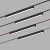 Трековый однофазный светильник Denkirs Belty linear DK5676-BK