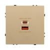 Розетка USB A+C 65W, золотой Kollinger Eclipse EC-024GD