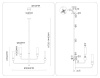 Люстра на штанге Ambrella Light High Light Ceramo Modern LH53274