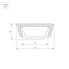 Алюминиевый профиль Arlight ARH-BENT-W11-2000 ANOD BLACK 039583