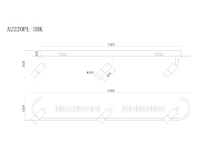 Спот Arte Lamp Pisces A2220PL-3BK