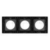 Рамка стеклянная на 3 поста Arlight FRM-GLARE-GC-3-BK 043839