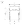 Алюминиевый профиль Arlight SL-LINE-3638-LW-2000 ANOD OLIVE GREY 038432