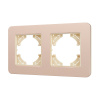 Рамка на 2 поста алюминиевая Arlight FRM-AKIRY-SFAL-2-GD 049739