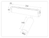 Трековый магнитный светильник Ambrella Light Magnetic 220V GL1233
