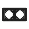 Рамка на 2 поста стеклянная Arlight FRM-OMALI-SFGS-2-BK 049709