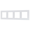 Рамка четырехместная Arlight FRM-GLARE-GS-4-WH 043802