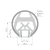 Алюминиевый профиль Arlight KLUS-POR-F-1000 ANOD 019181(1)