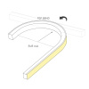 Светодиодная герметичная лента Arlight SPI STARDUST-TOP-B60-30x20mm 12V RGB (12 W/m, IP65, 5m, wire x1) 042134